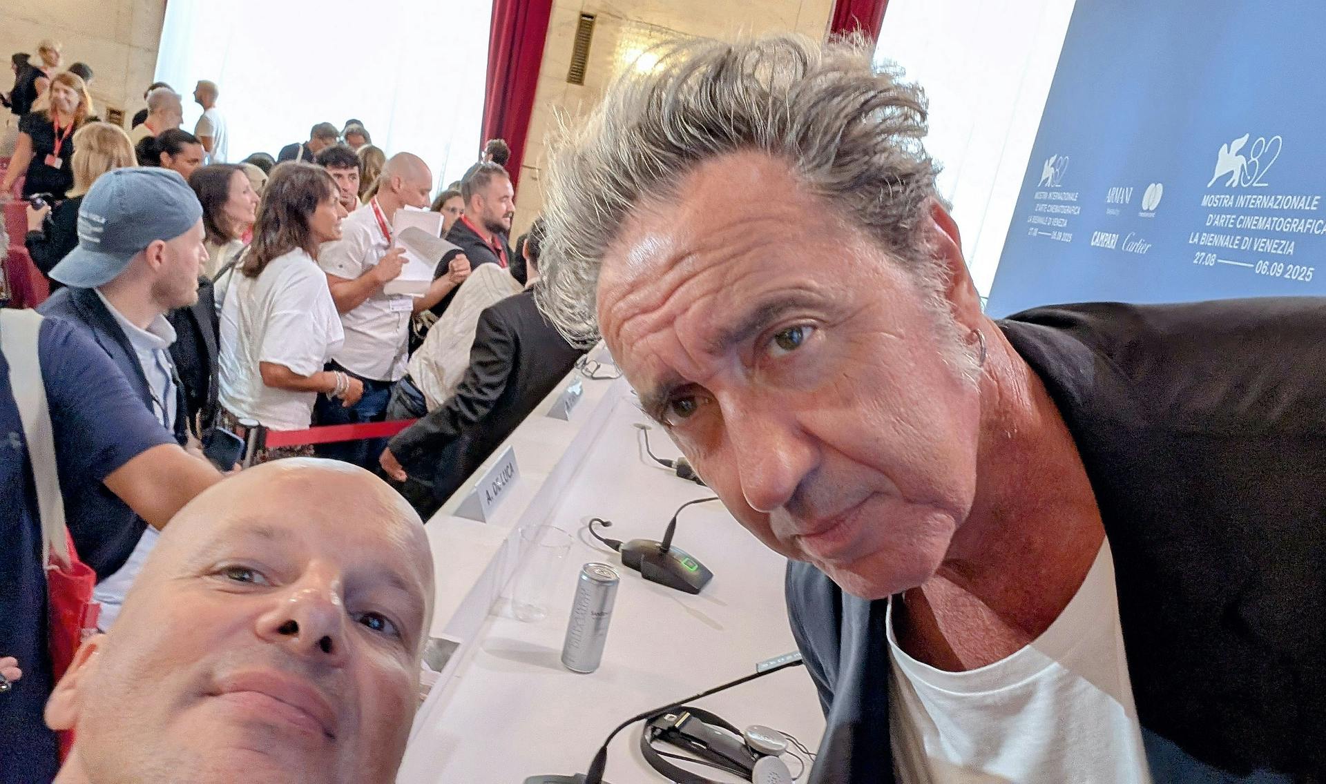 Selfie Andraža Gombača in Sorrentina