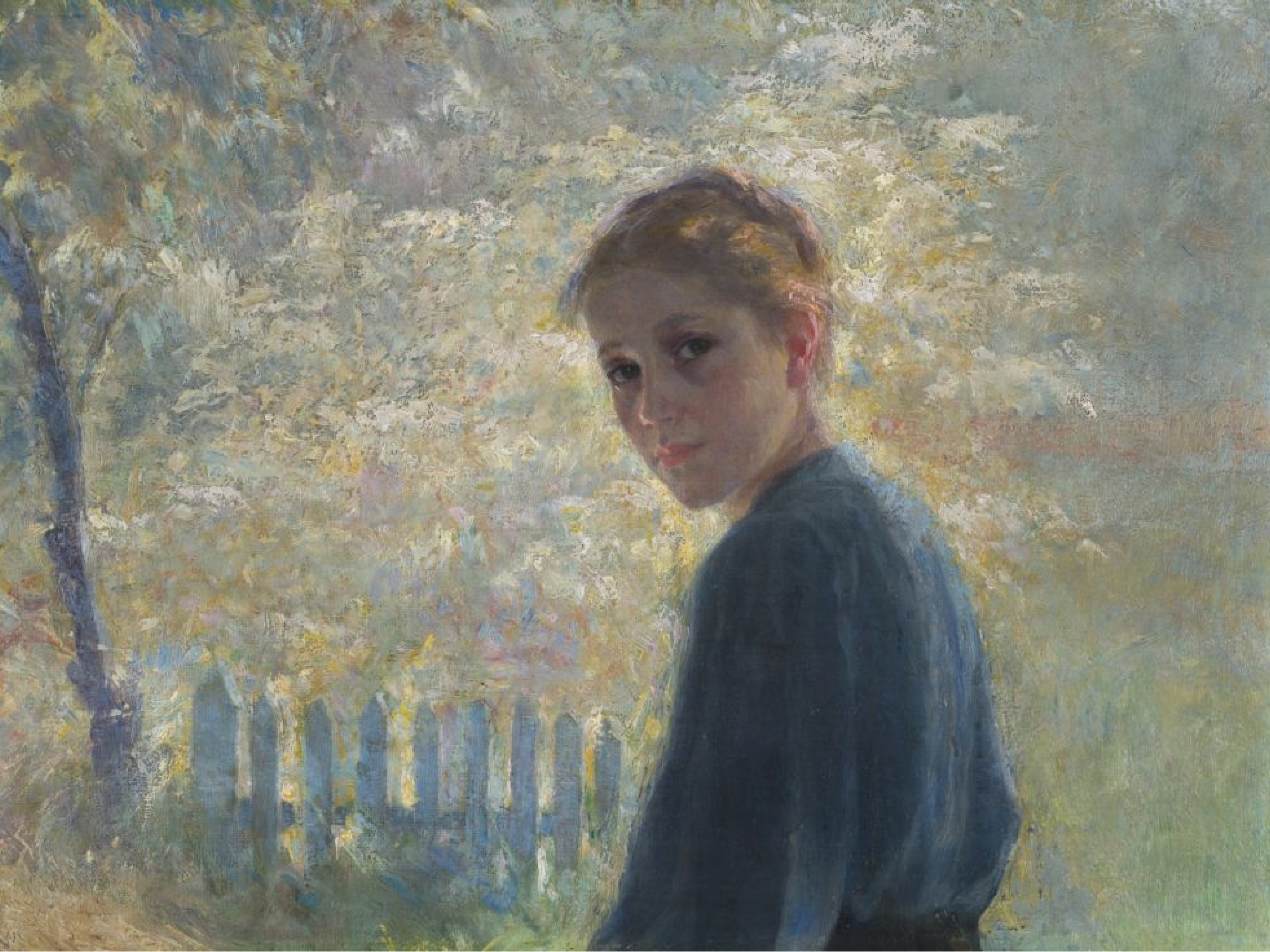 Slika ženske v impresionističnem stilu