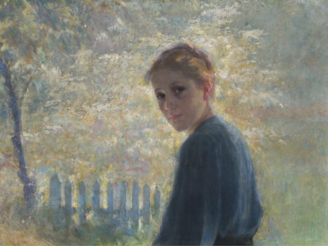 Slika ženske v impresionističnem stilu