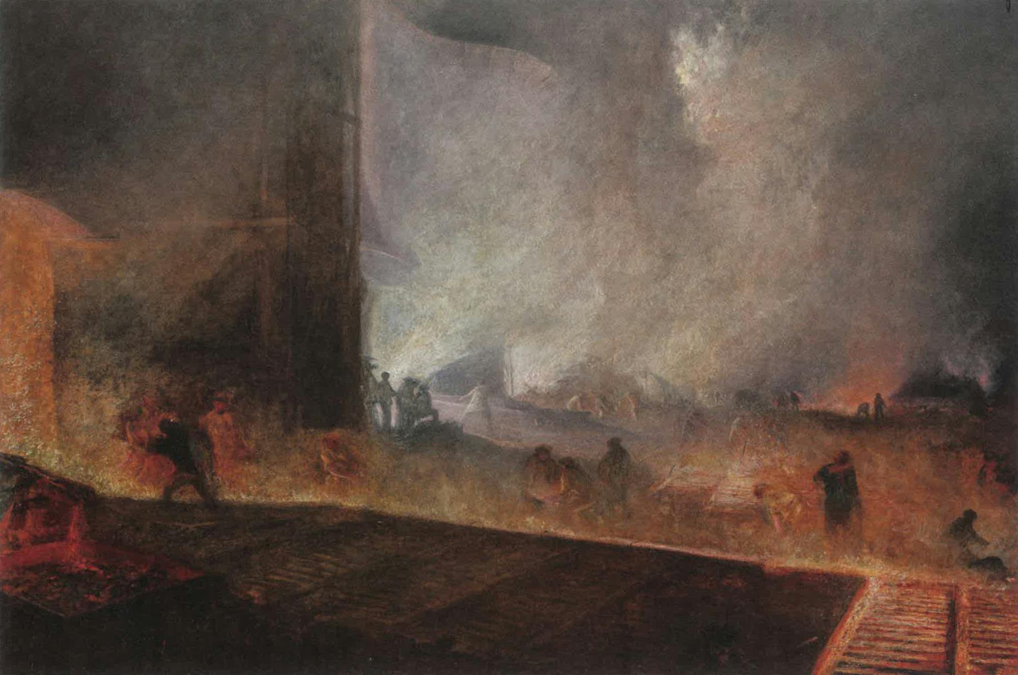 Slika železarne in njenih delavcev