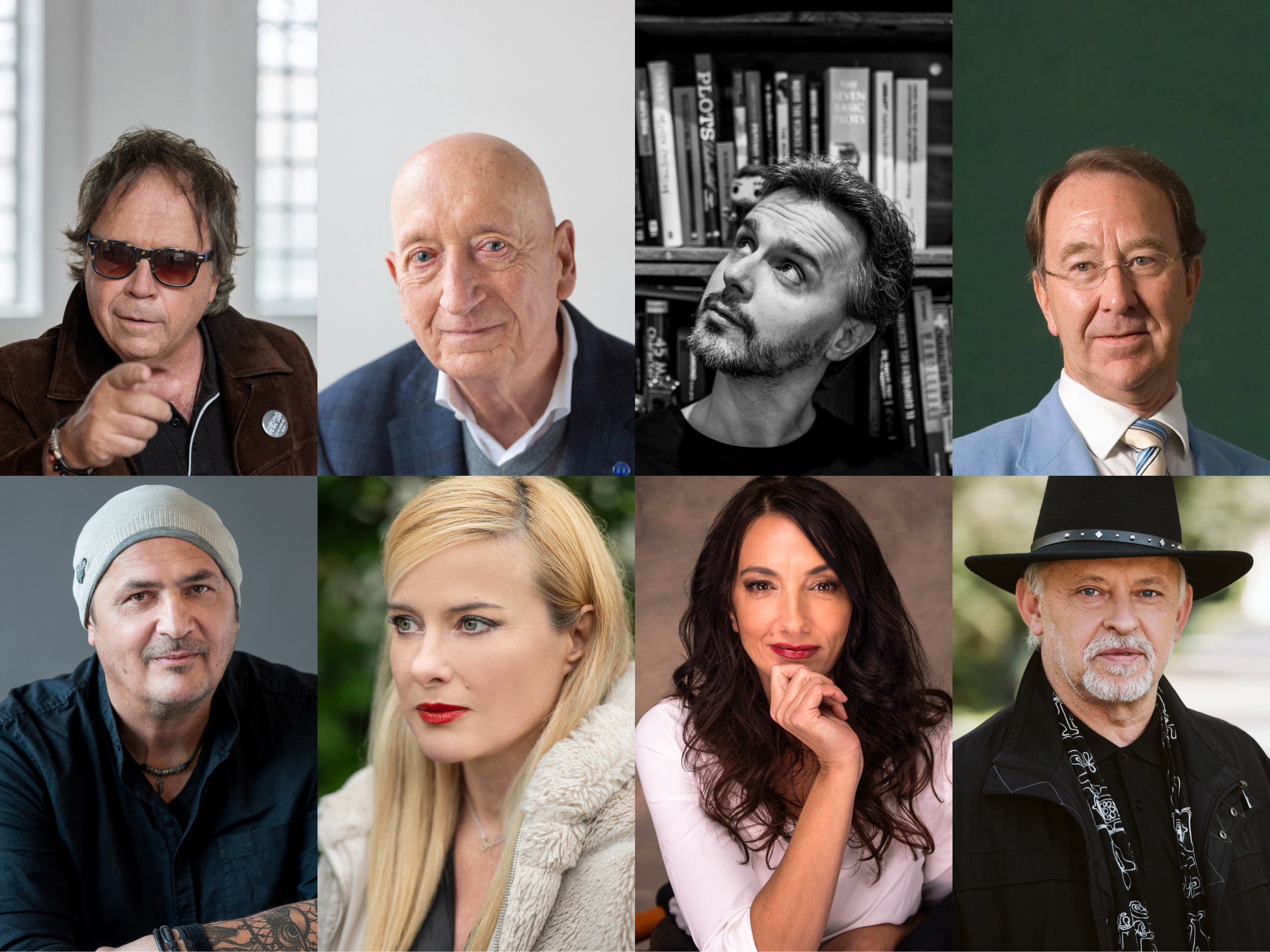 Portreti osmih Beletrininih avtorjev