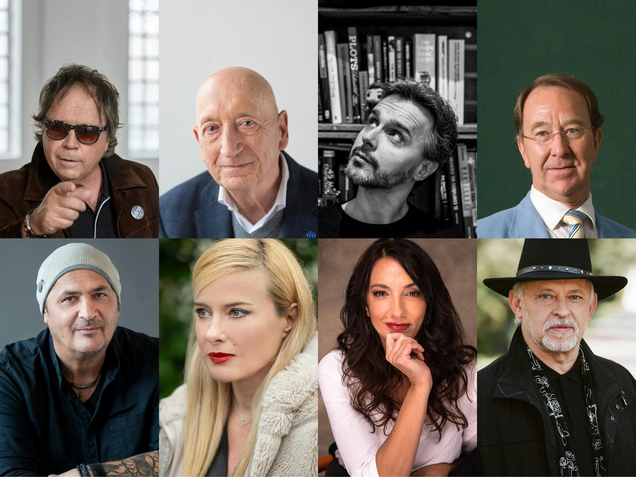 Portreti osmih Beletrininih avtorjev