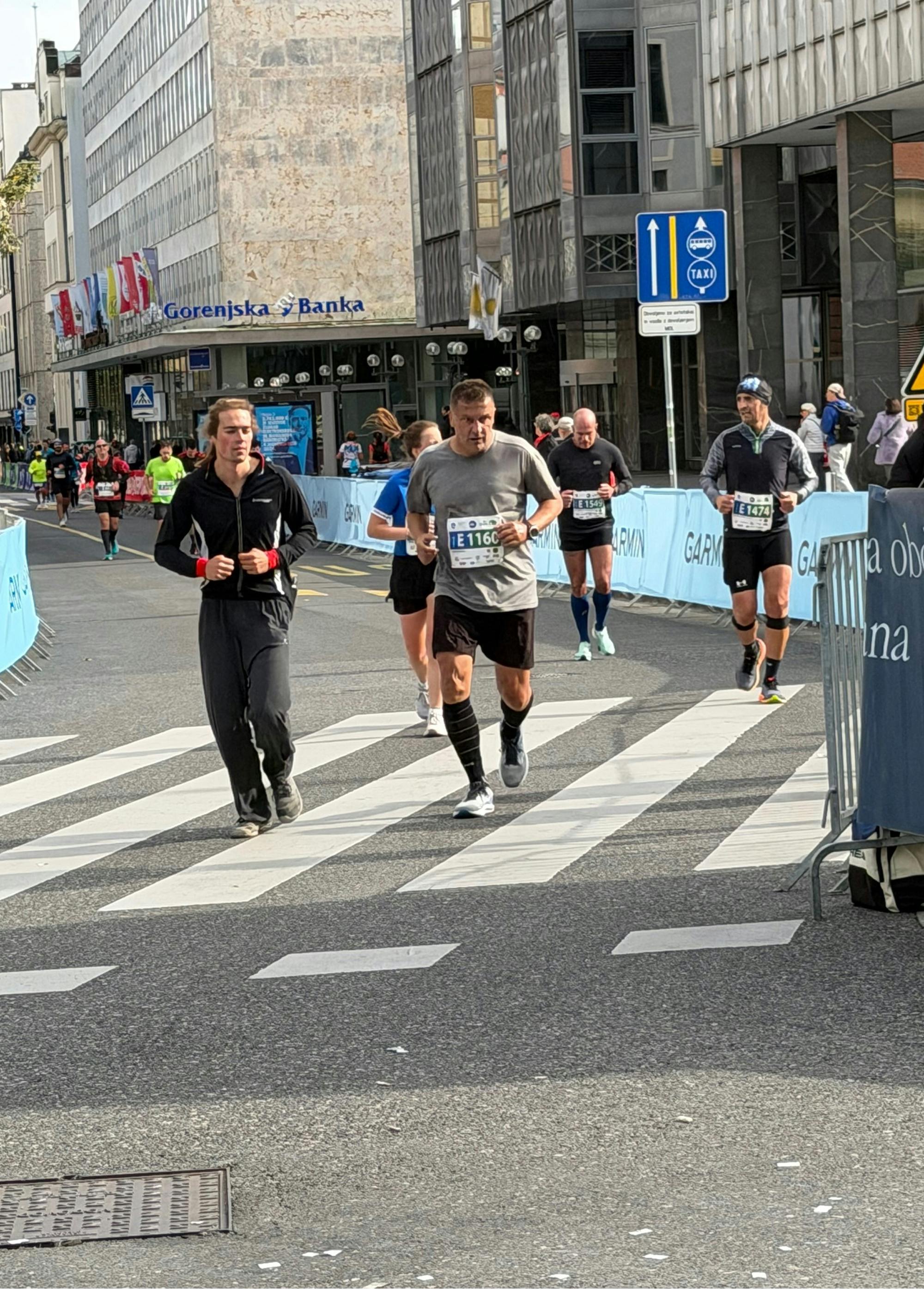Samo Rugelj med maratonom
