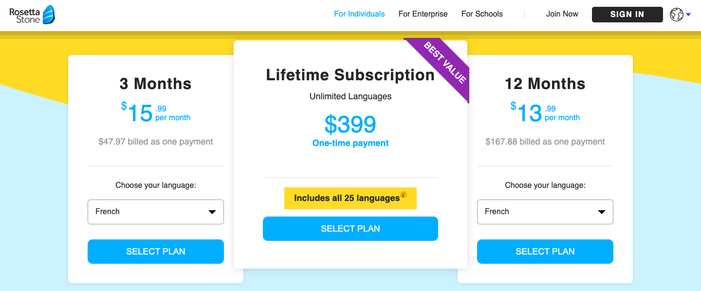 Rosetta Stone is Lingoda Alternative and Competitor