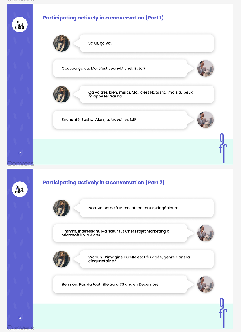 Learn French with real-life scenarios and context-bound phrases