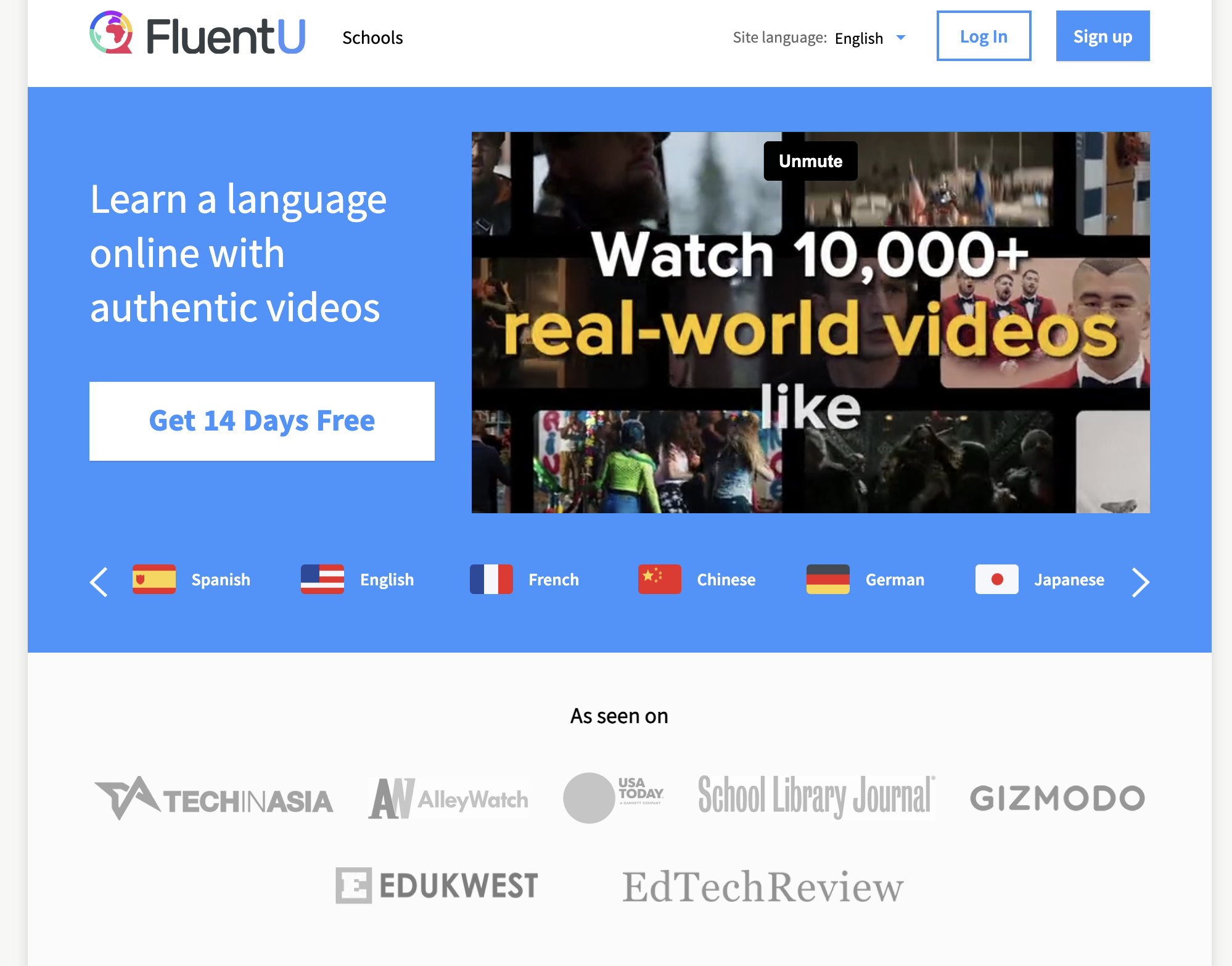 FluentU, best Pimsleur Alternatives for Portuguese