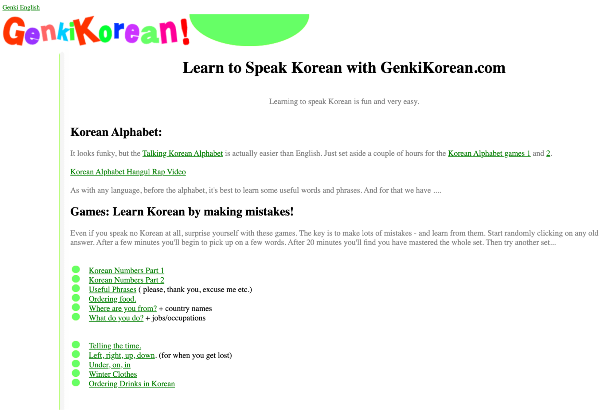 GenkiKoreans, Pimsleur Alternatives for Korean