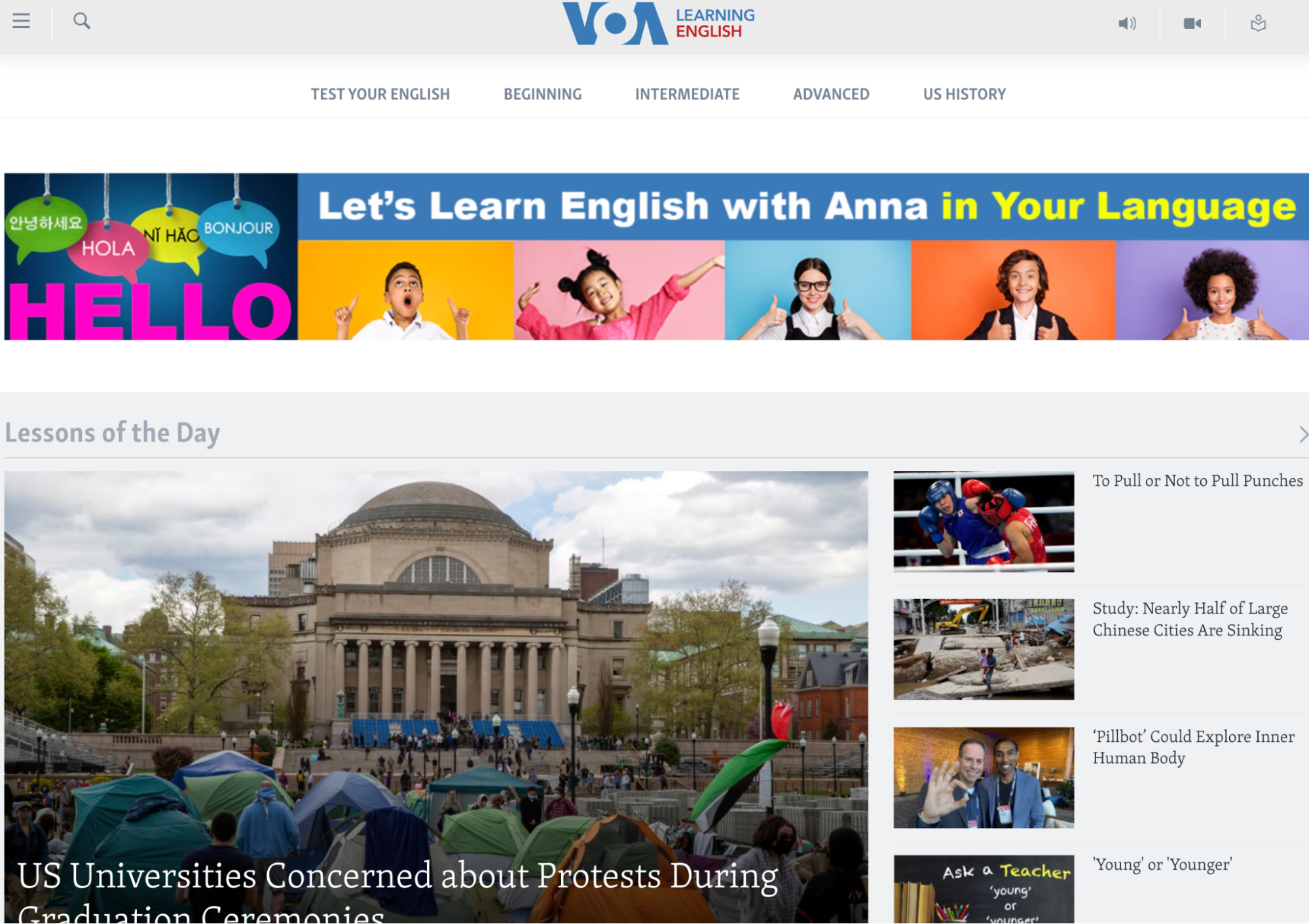 Voice of America (VOA) Learning English, Pimsleur Alternatives for English