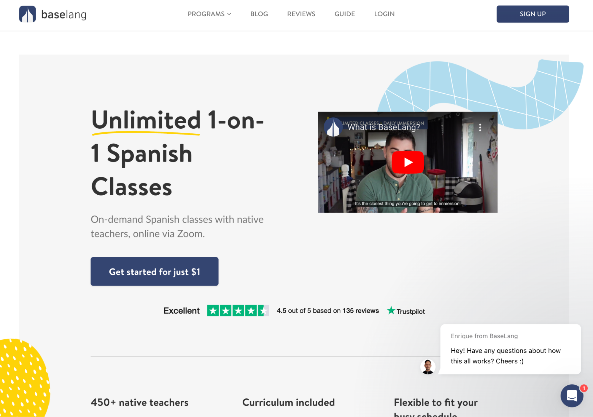 BaseLang best Pimsleur Alternatives for Spanish