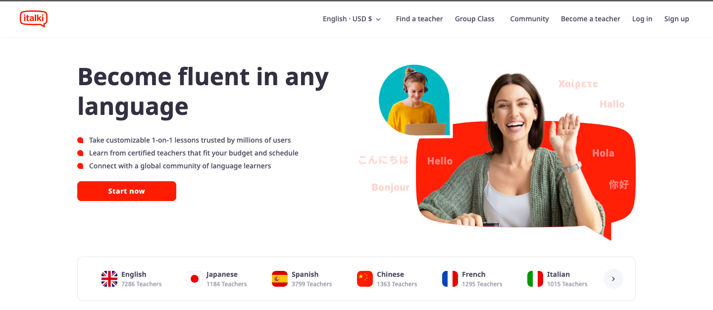 Italki best Loecsen Alternatives You Can Consider for Learning French