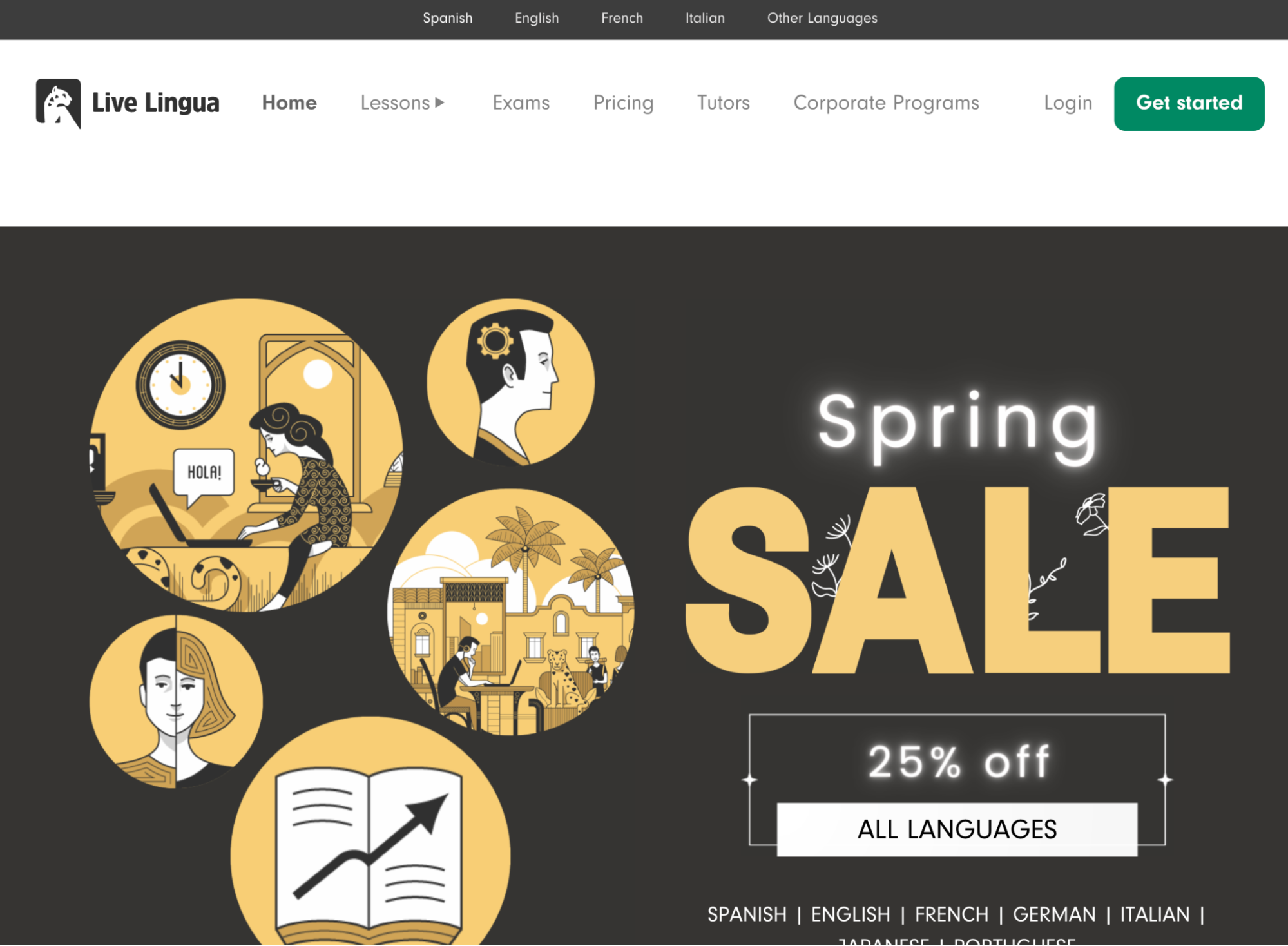 Live Lingua, best Lingodeer Alternatives to Learn Spanish online