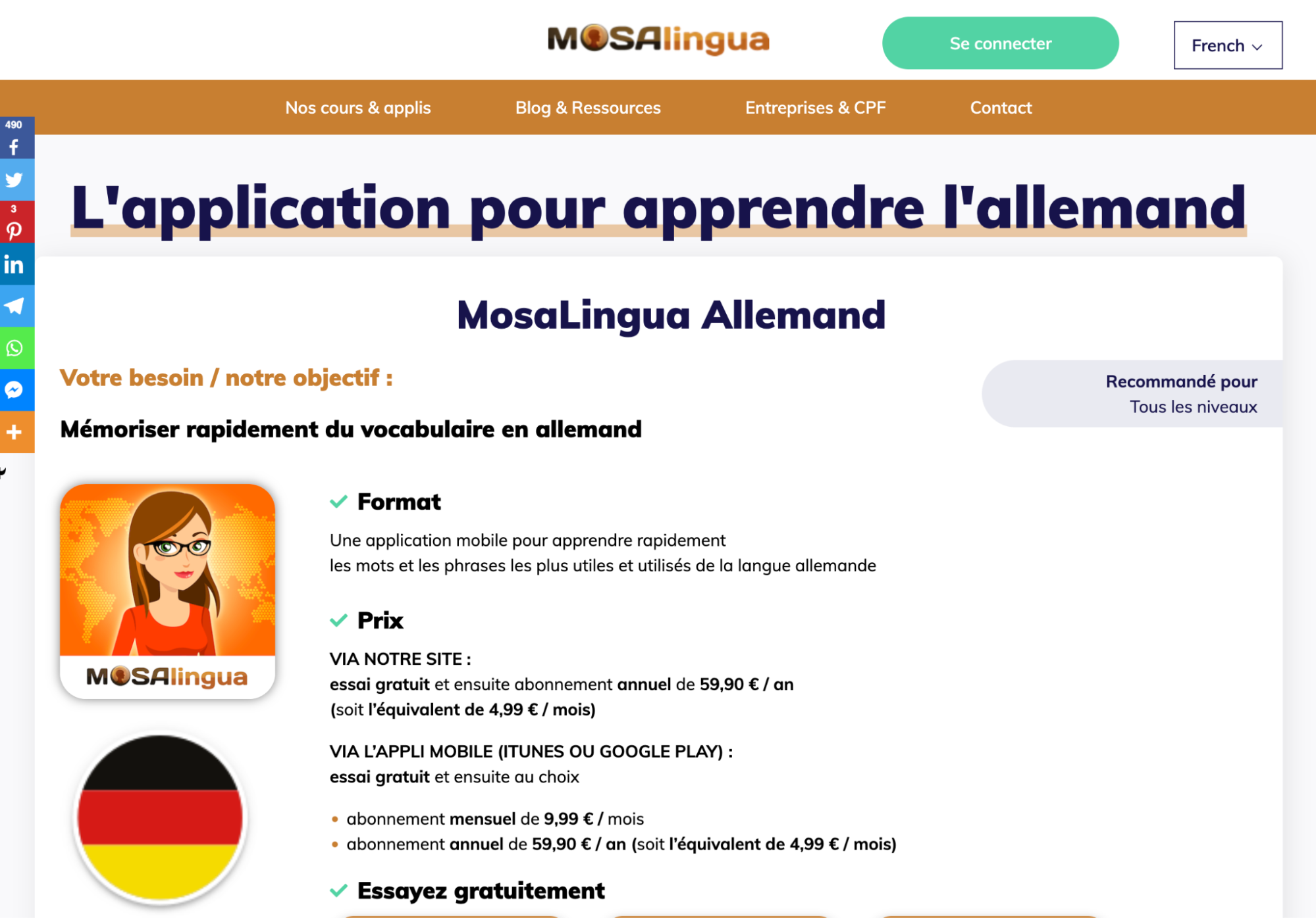 Language Learning Resources, german Learning Resources