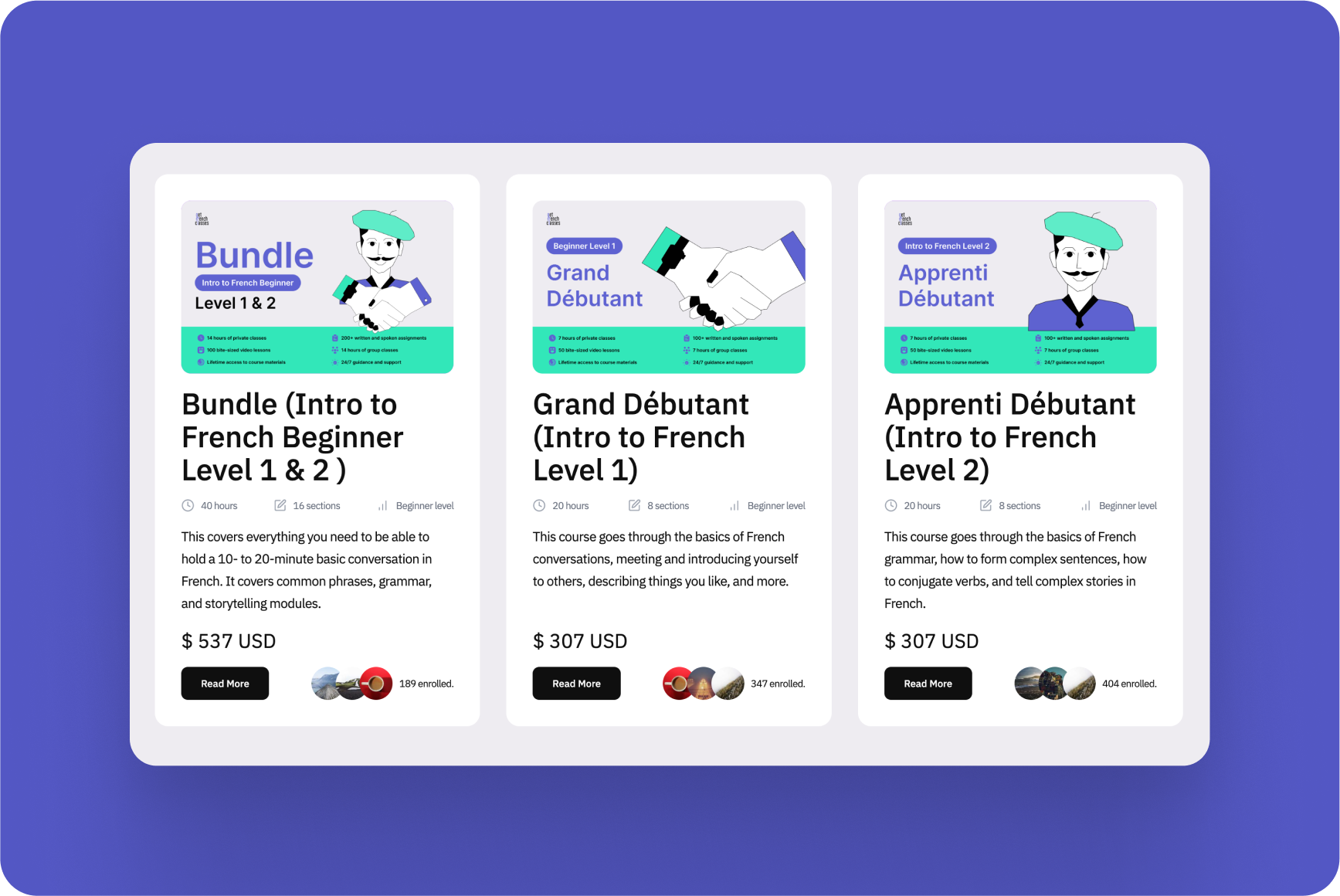 french class in Bahrain