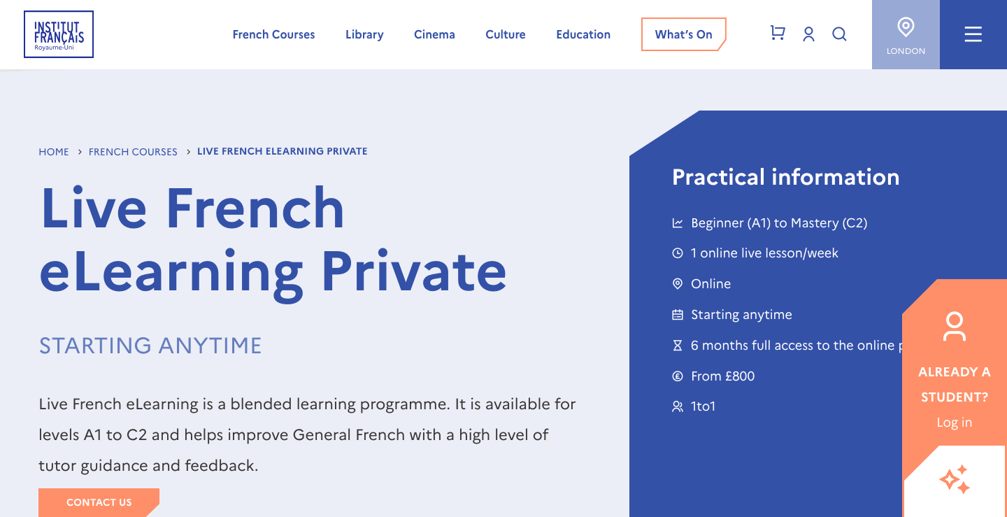 best online french courses in Scotland