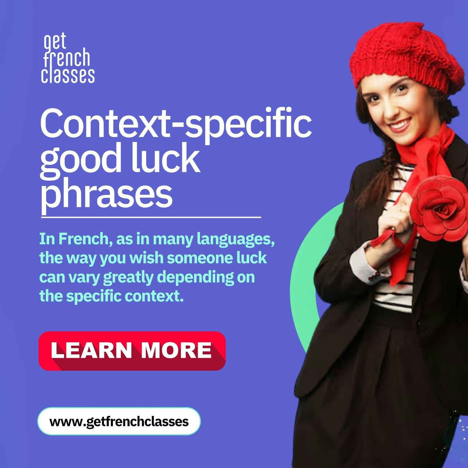 best wishes (meilleurs voeux), je touche du bois, je te dis merde, are common expressions to express good luck in French.