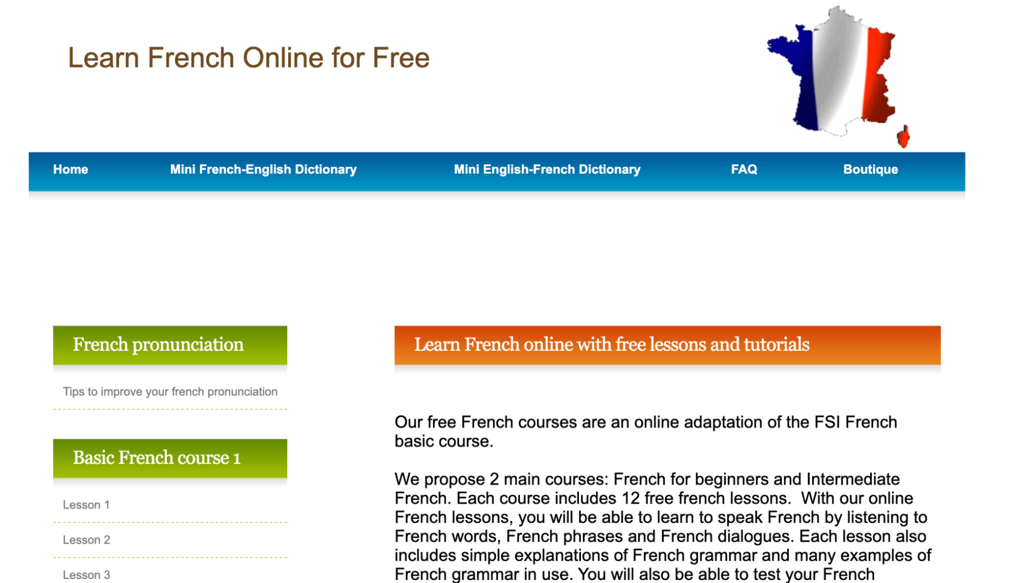 eLearning French's course helps you be competitive in the global market.