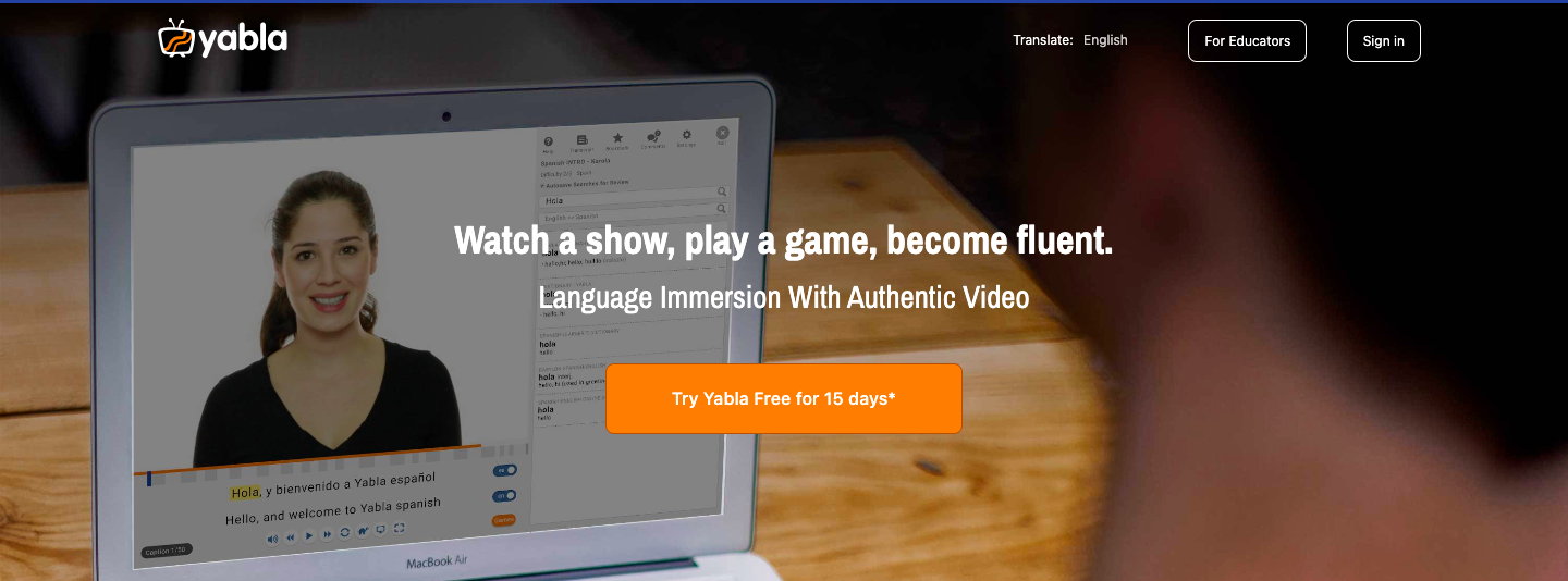 Yabla will help you learn french with their immersive videos.