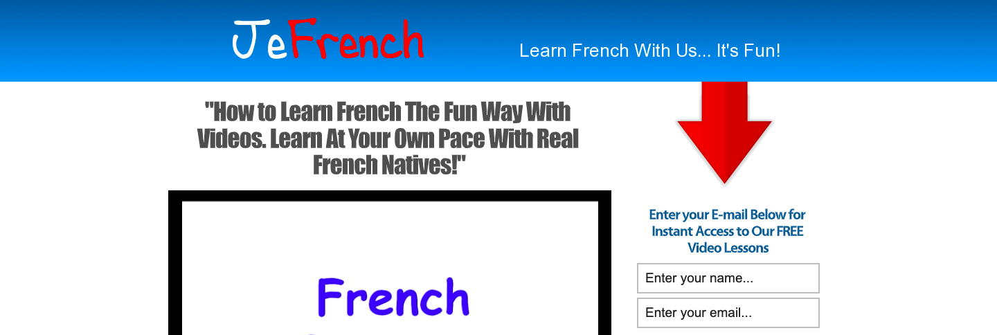 With a focus on beginner french learners, Je French offers entertaning video to learn french