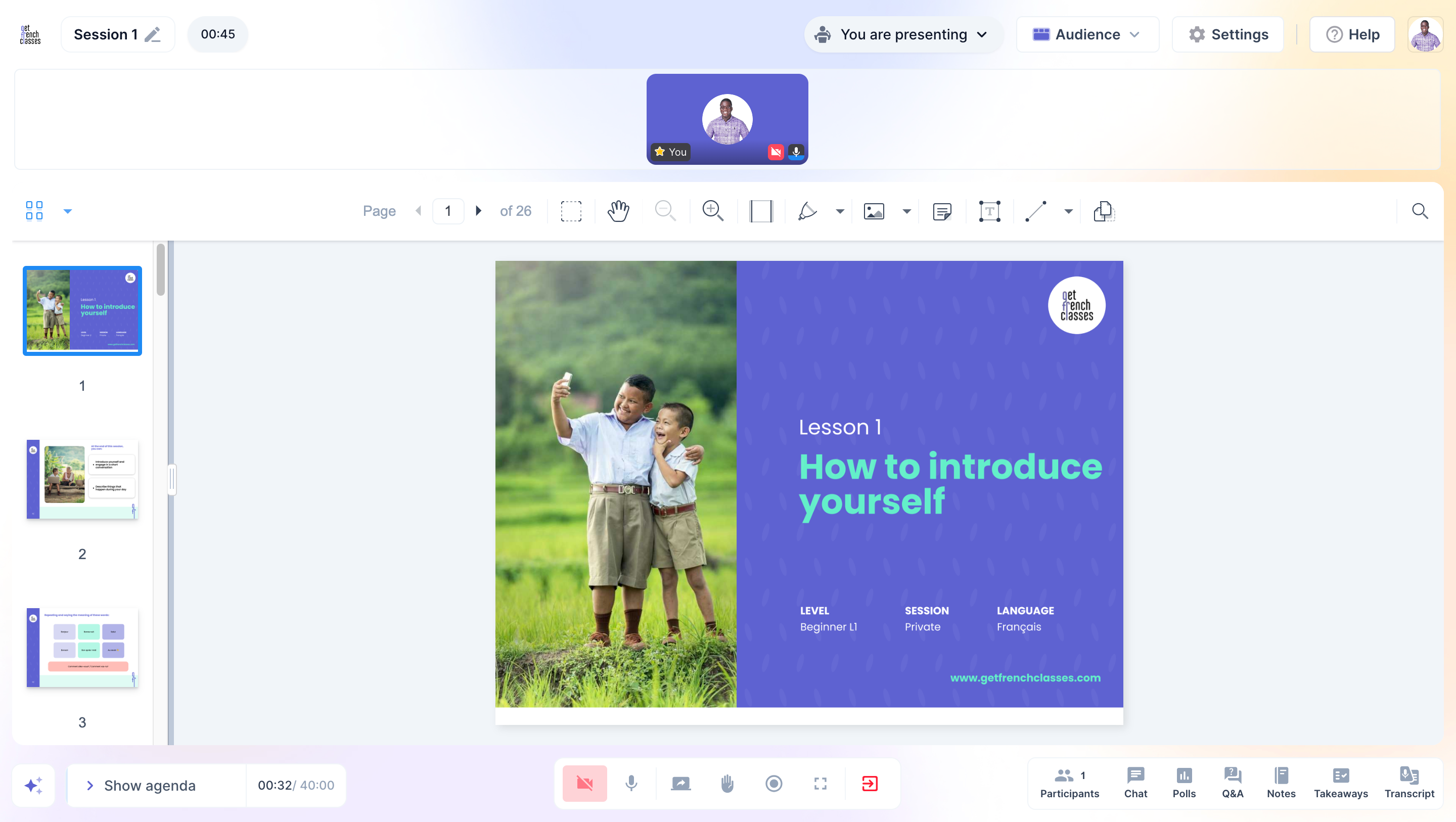 Instead of focusing on Rosetta Stone vs Duolingo, their speech recognition features, or visual clues, GFC helps you practice grammar effectively and start speaking French, unlike Rosetta Stone, which focuses on multiple languages and other languages.