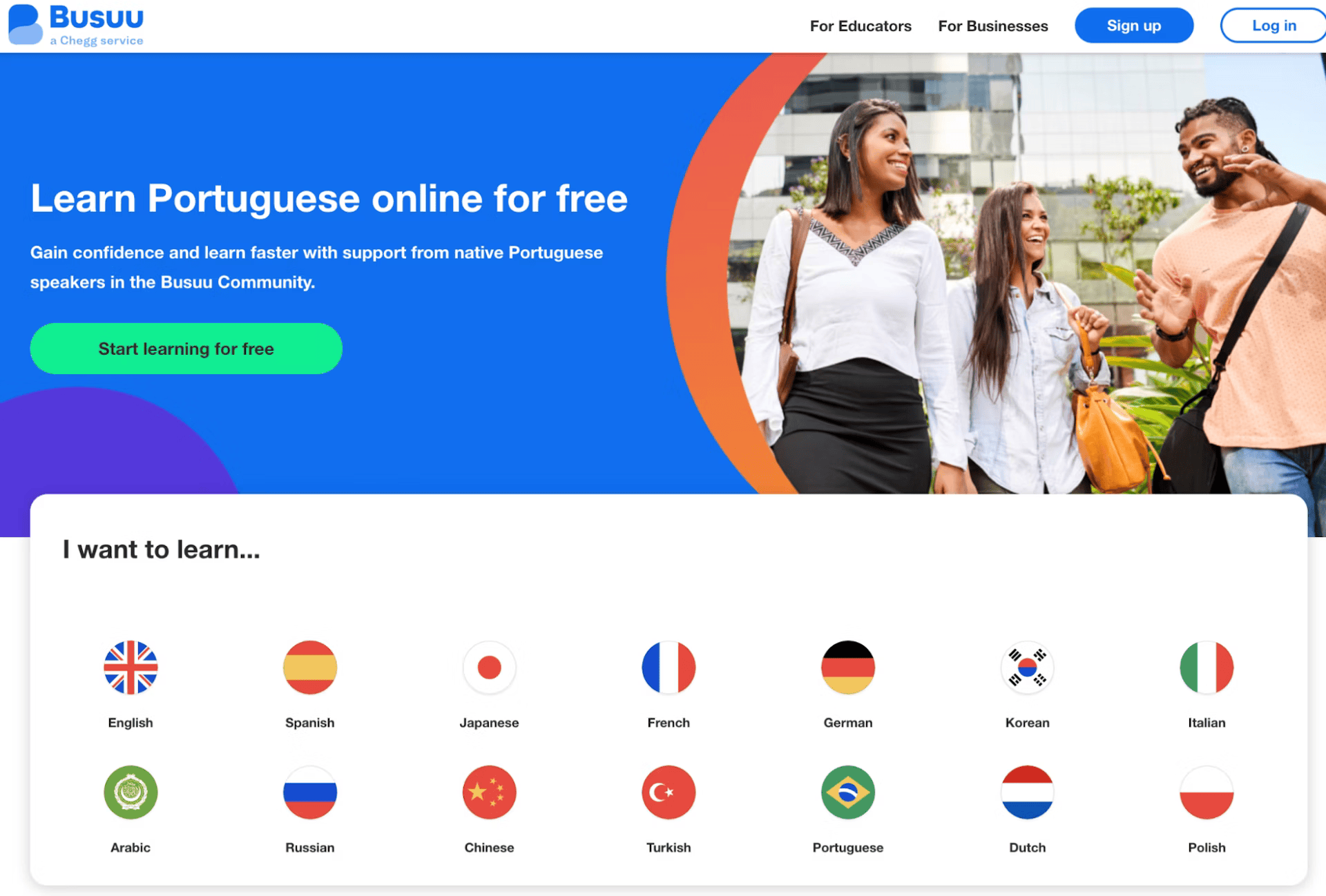 Busuu is another language learning platform.