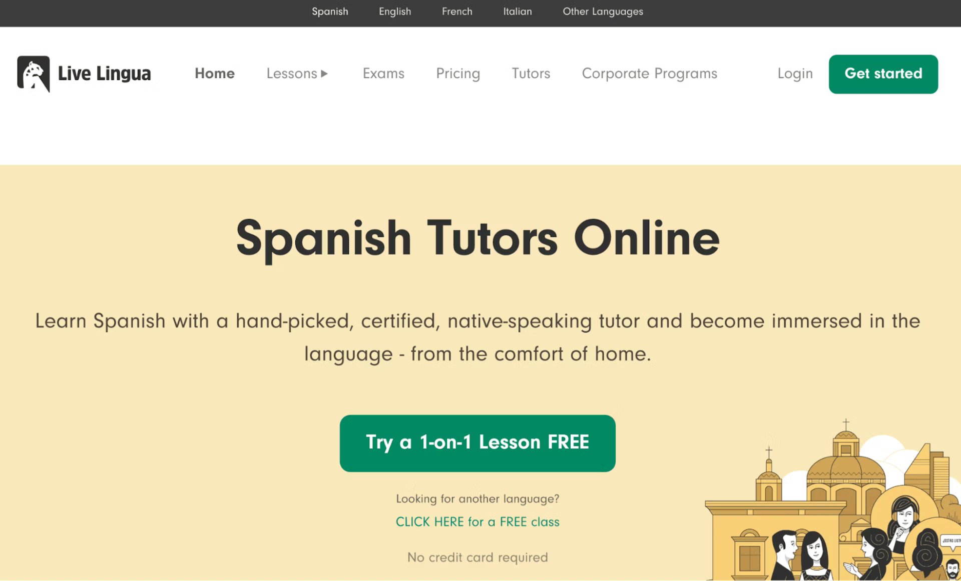 Live lingua is an online language learning platform.