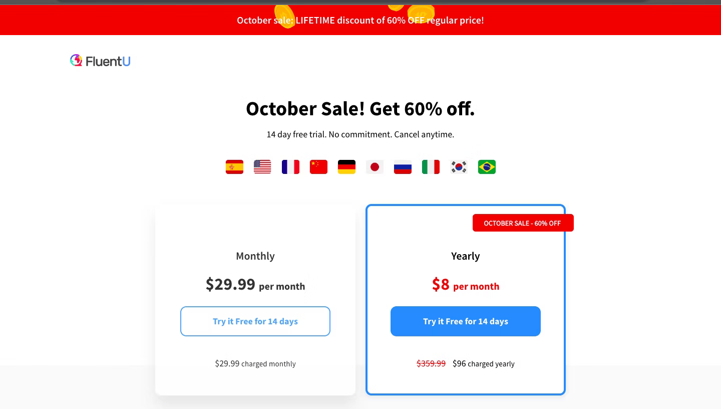 This language learning app has it's own cost.