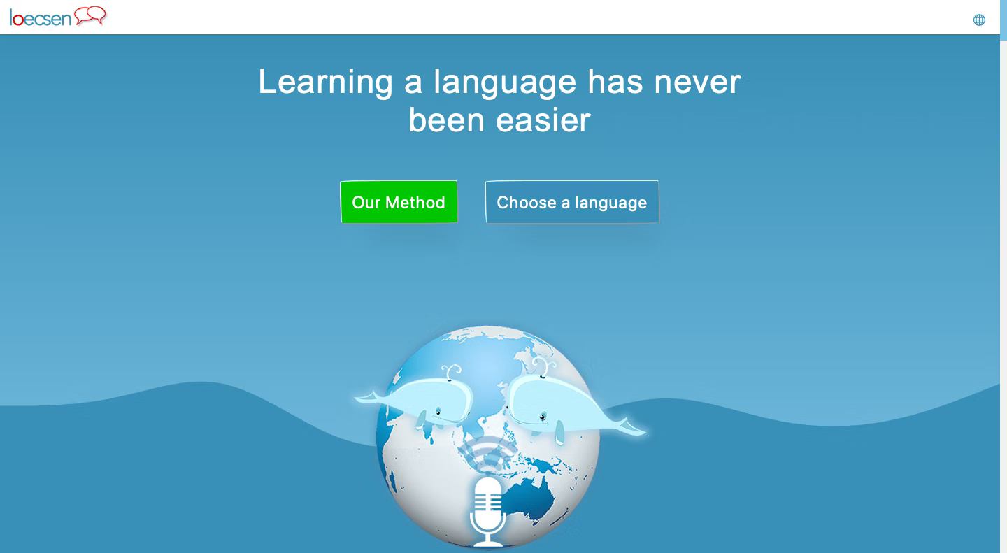 Language learning is all also possible with loecsen.