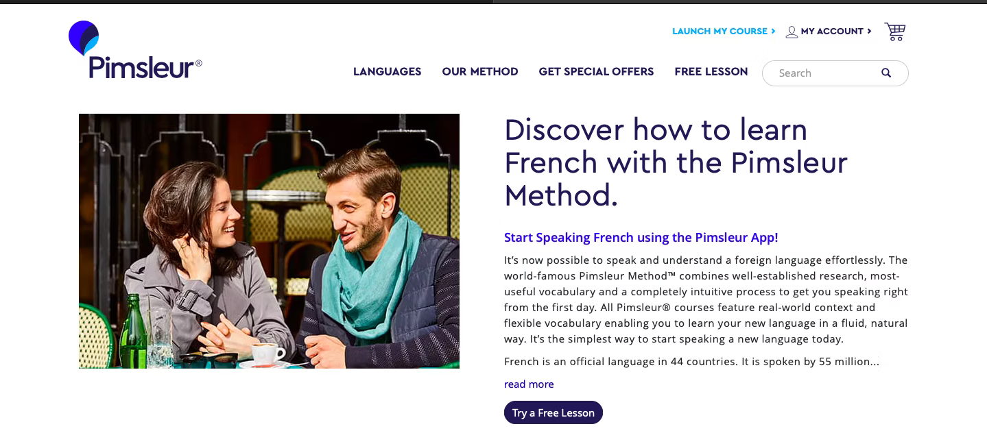 Pimsleur is another language learning platform.