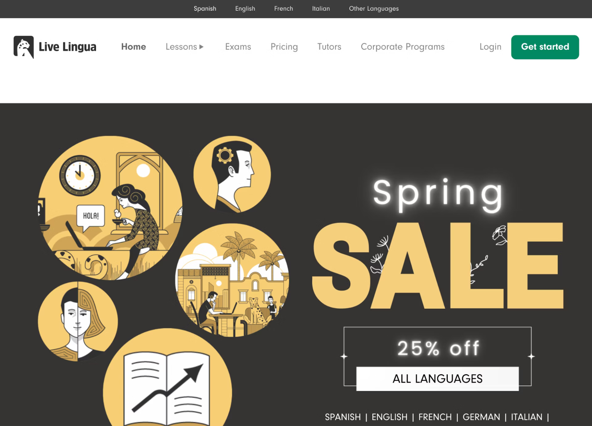 Live lingua: Another language learning mean.