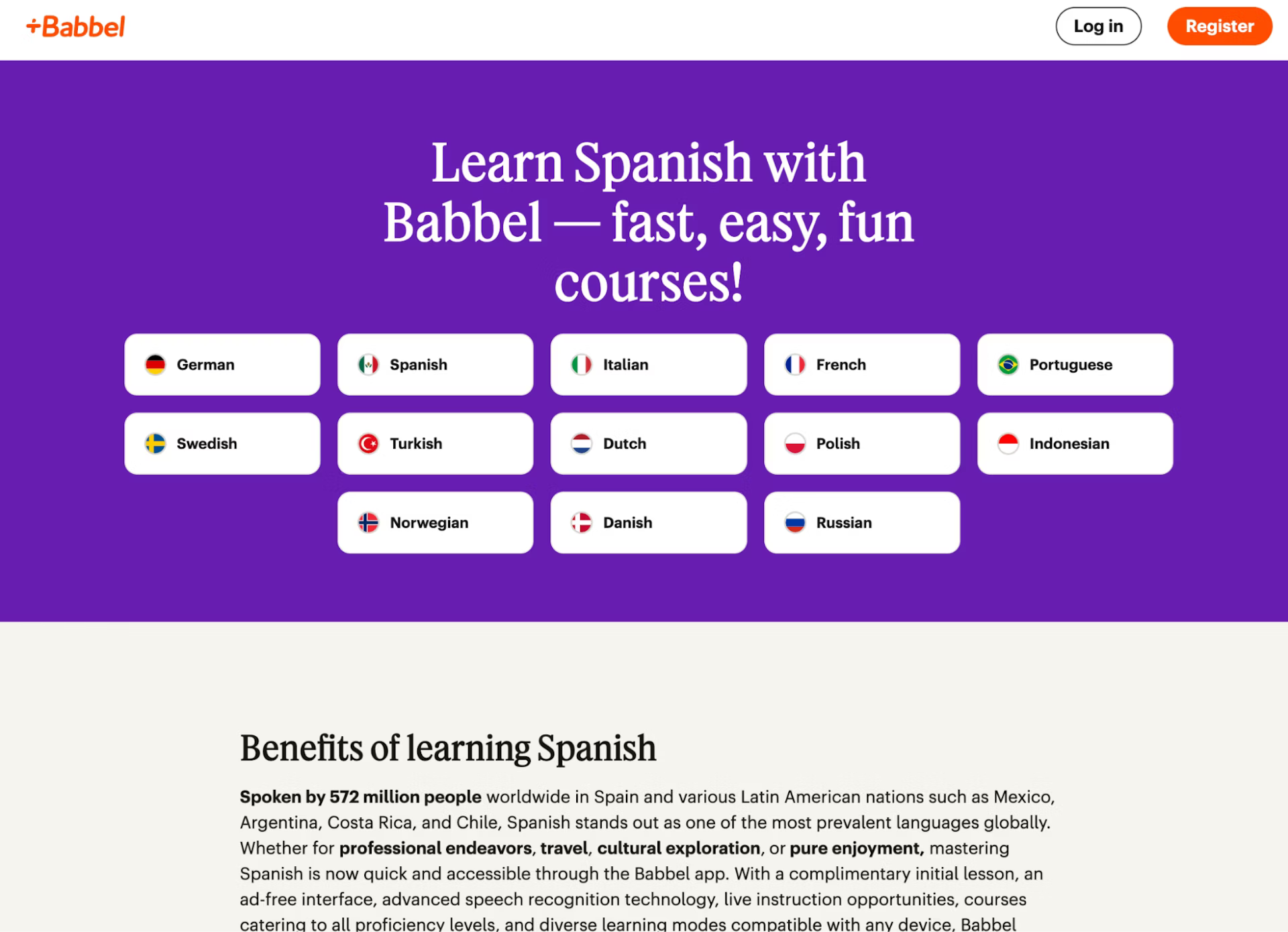 Busuu's lessons and the ones of Babbel are not the same.