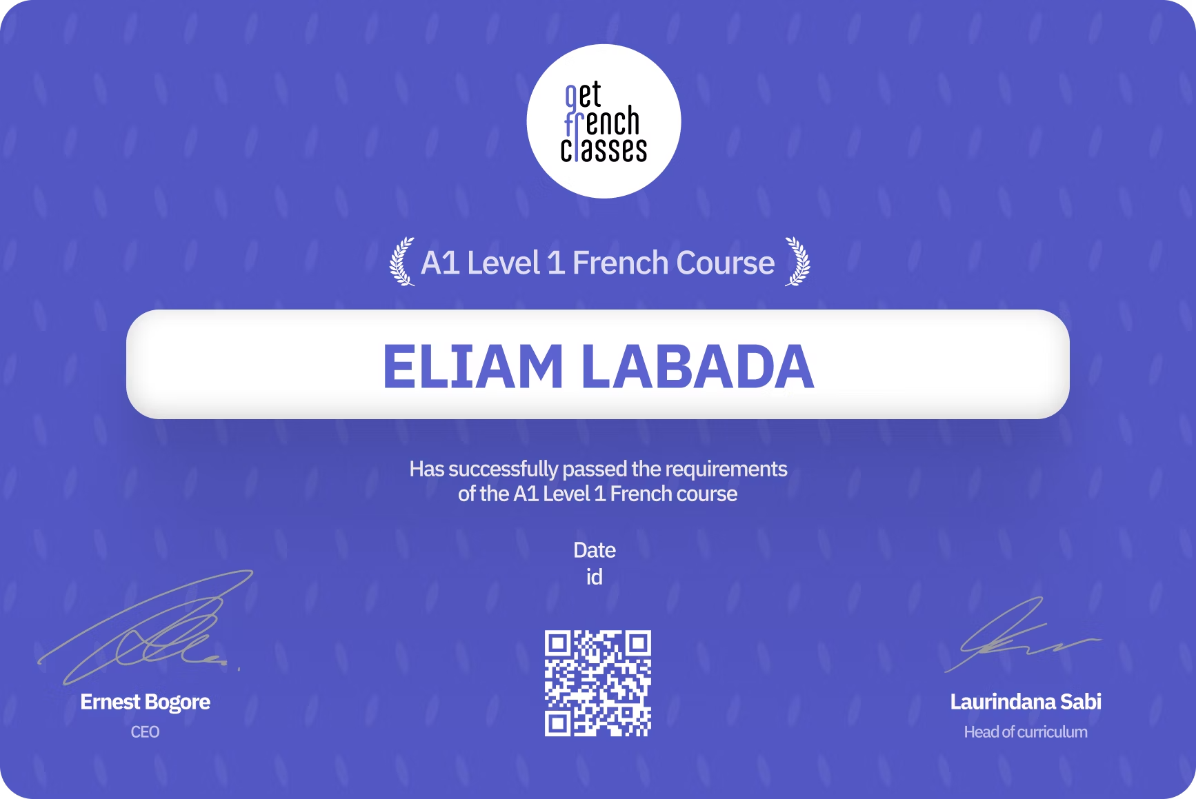 As complete beginner, you can learn French at GFC and get certified.