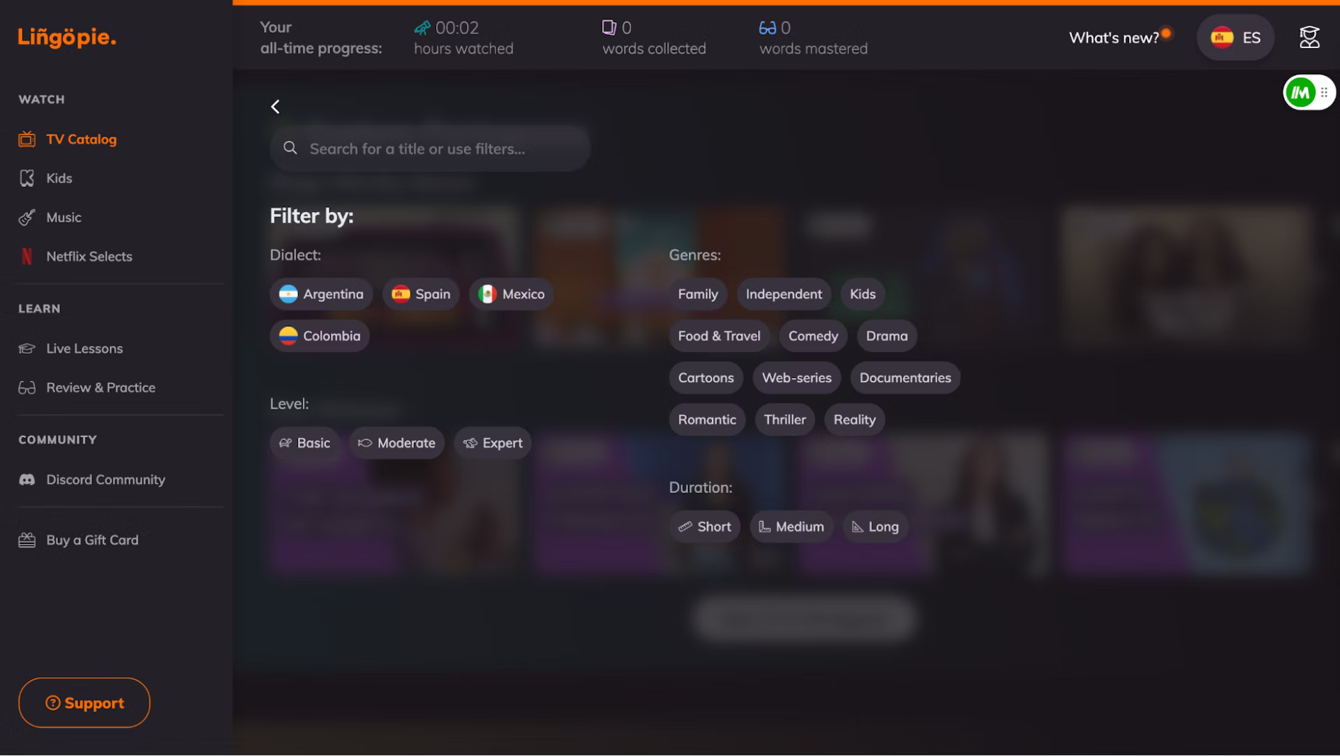 While lifetime subscription is what most learners would love enjoying, a subscription gives access to a lingopie library.