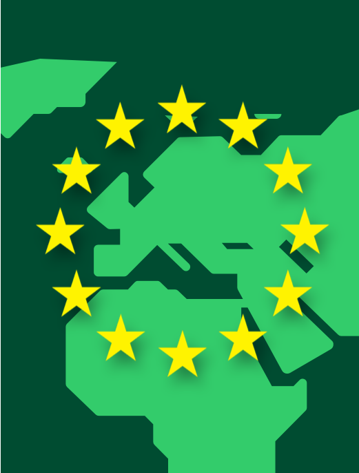 Map of Europe. PSD3, the third Payment Services Directive, by the European Commission