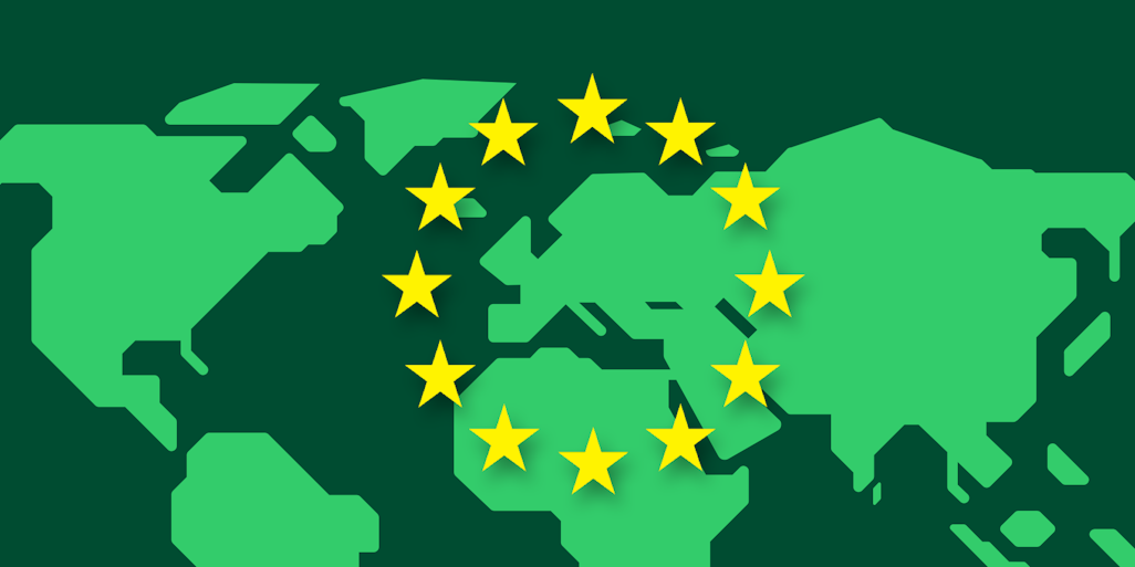 Map of Europe. PSD3, the third Payment Services Directive, by the European Commission