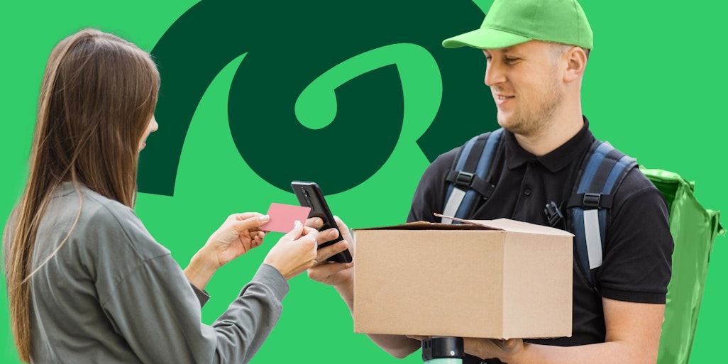 Delivery with mobile in-person payment