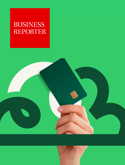 Hand with credit card showing digital flexibility