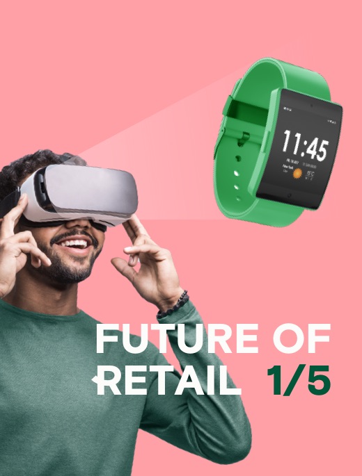 Future of Retail: Man with VR goggles