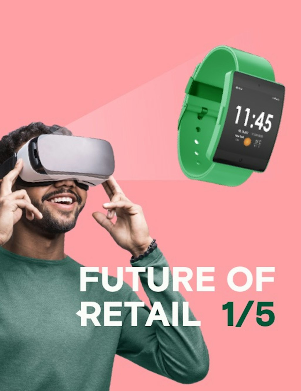 Future of Retail: Man with VR goggles