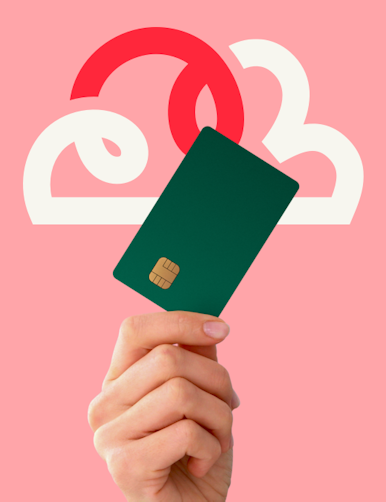hand holding card