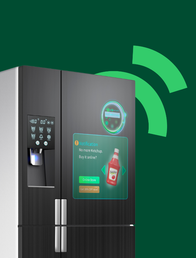 Smart payments in the home fridge