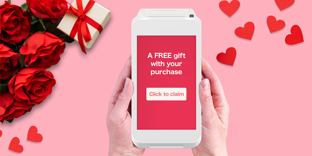 Payment device. Improving in-person payment experience for Valentine's day