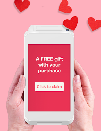 Payment device. Improving in-person payment experience for Valentine's day