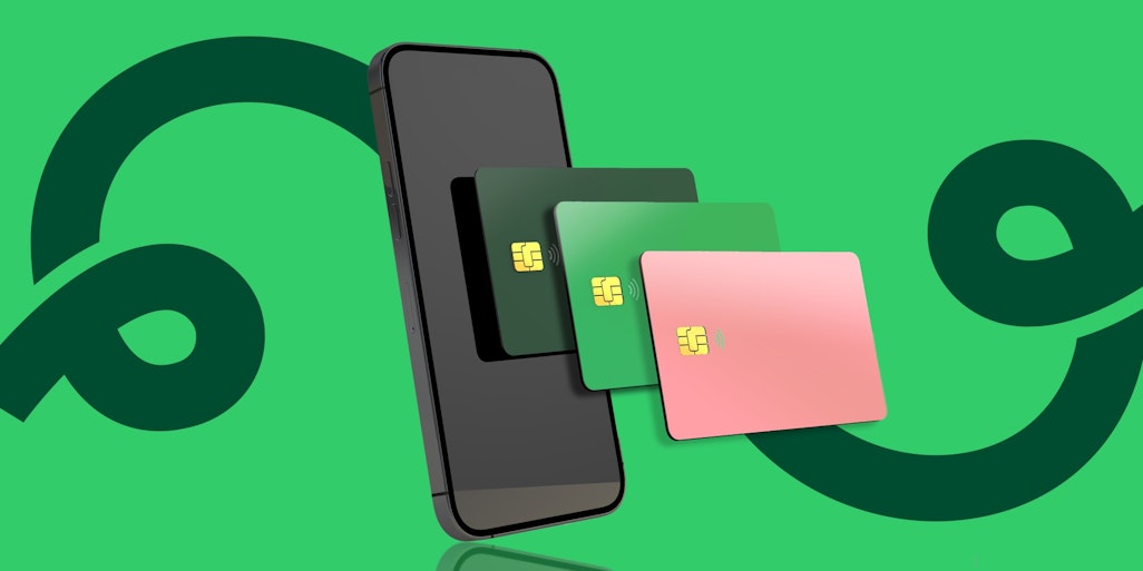Digital wallet | phone with multiple credit cards