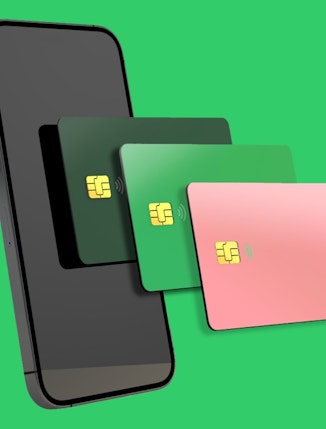 Digital wallet | phone with multiple credit cards