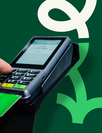 POS with downwards arrow showing decline in POS reselling model