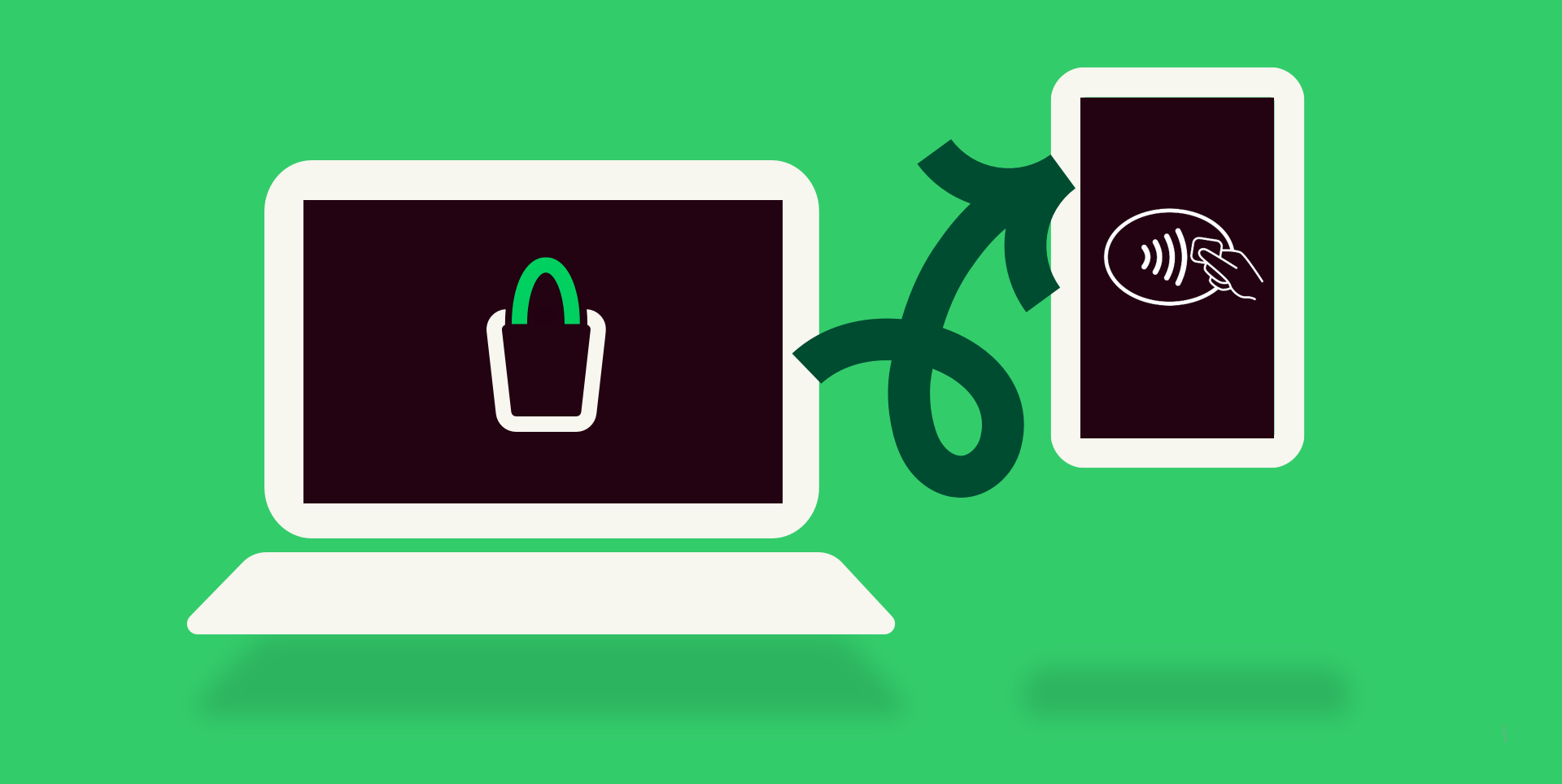 ecommerce solutions supported by SmartPOS  to link online commerce with in-person payments