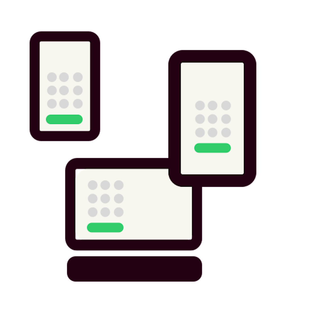 Stylised illustration of a payment interface with a PIN pad displayed on smartphones and a POS terminal, representing compatibility across multiple devices.