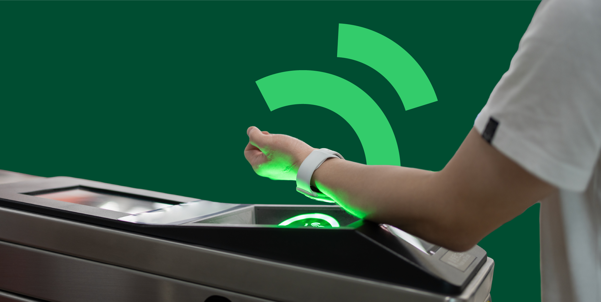 contactless payments, smartwatch, scan