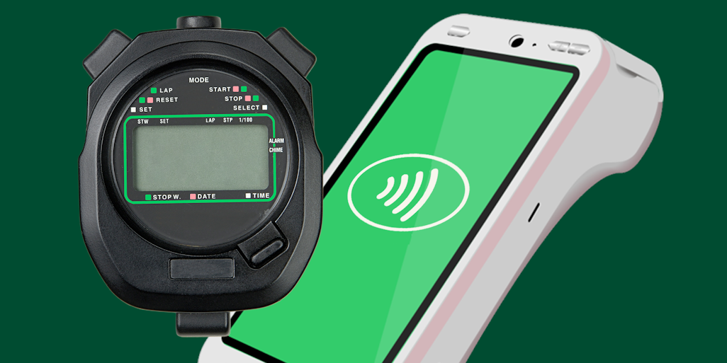 payments, nfc, payment device, stopwatch