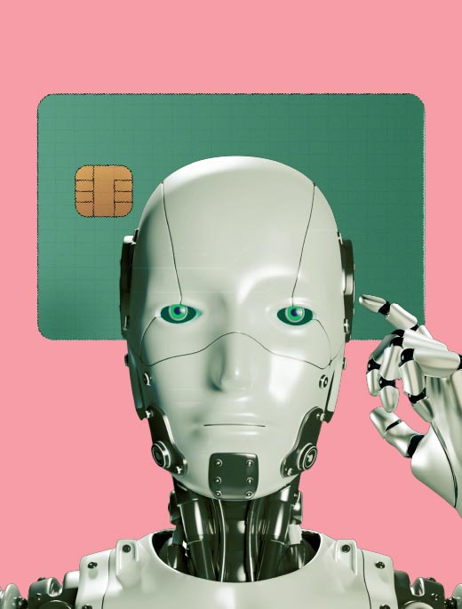 machine learning, robot, payment card